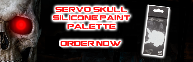 servo skull 2024 paint palette silcone buddy In Stock Now